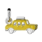 Charm Κίτρινο Ταξί από ασήμι και κίτρινο σμάλτο-