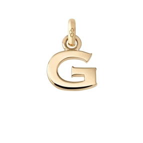 Χρυσό Charm 18Κ με το γράμμα G-
