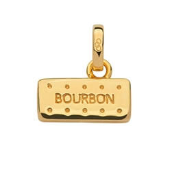 Charm Μπισκότο Bourbon με επιχρύσωση 18Κ-