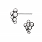 Effervescence Bubble ασημένια σκουλαρίκια-