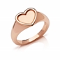Endless Love δαχτυλίδι από ασήμι με ροζ επιχρύσωση 18 καρατίων - 50-