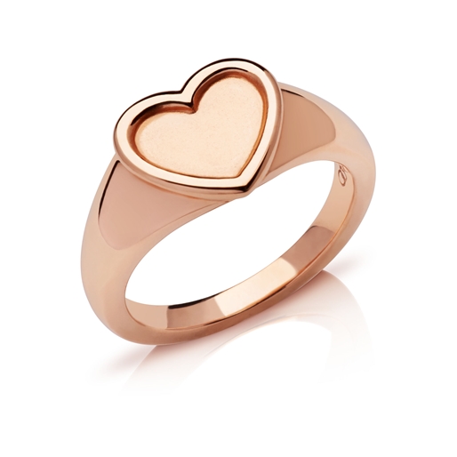 Endless Love δαχτυλίδι από ασήμι με ροζ επιχρύσωση 18 καρατίων - 54-