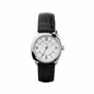 Brompton γυναικείο ρολόι από ατσάλι με μαύρο δερμάτινο λουράκι-