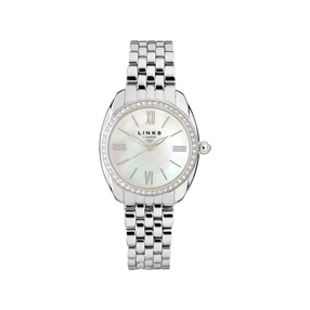 Bloomsbury Γυναικείο Ατσάλινο ρολόι με μπρασελέ και κρυστάλους-