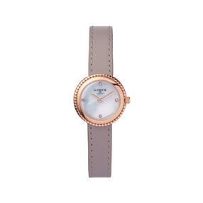 Effervescence Grey Leather & Mother Of Pearl Watch-